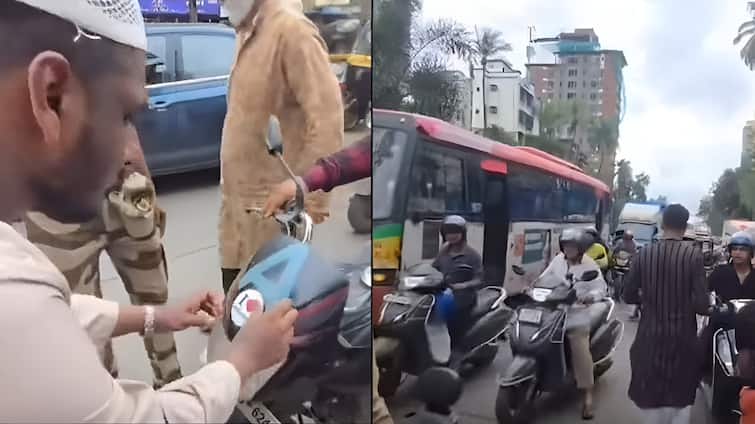 Watch: ‘I Love Muhammad’ Sticker Being Slapped On Vehicles In Mumbai
