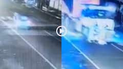 Video: जोरदार भिड़ंत के बाद ट्रक ने ऑटो को कई मीटर तक घसीटा, ड्राइवर की मौत, इटावा का वीडियो वायरल
