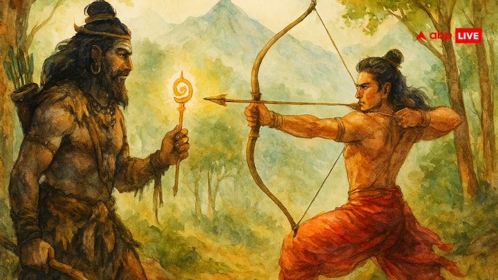 किरातेश्वर अवतार में भगवान शिव ने एक आदिवासी शिकारी के रूप में प्रकट होकर अर्जुन की शक्ति और साहस का परीक्षण किया. योद्धा के कौशल से प्रभावित होकर, उन्होंने अर्जुन को पाशुपतास्त्र नामक शक्तिशाली दिव्य हथियार उपहार में दिया.