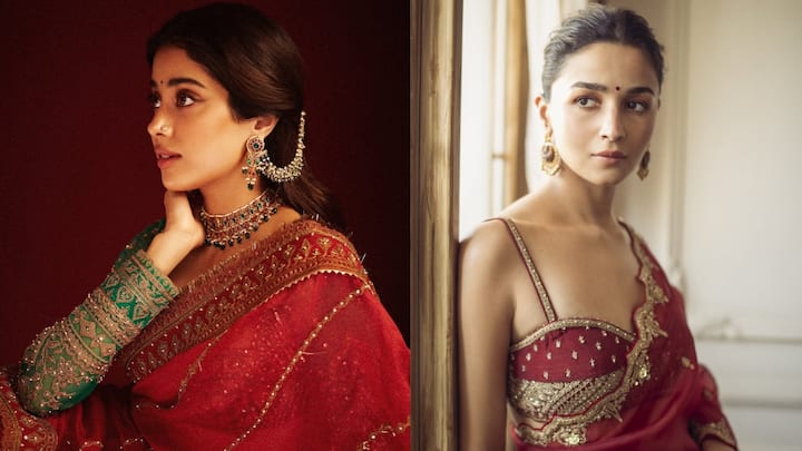 Take style cues from Bollywood divas in stunning red sarees to shine on Karwa Chauth 2025. From timeless classics to glam chic, here are must-try looks.