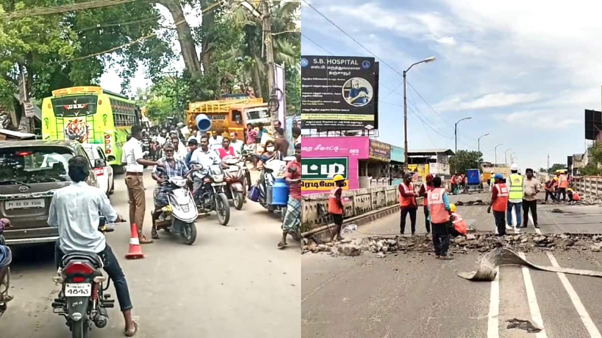 மயிலாடுதுறை மேம்பாலம் மூடல்: மாற்றுப்பாதையில் கடும் போக்குவரத்து நெரிசல்! பொதுமக்களின் கோரிக்கை என்ன?