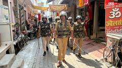 जुमे की नमाज से पहले हापुड़ में सुरक्षा कड़ी, पुलिस ने संवेदनशील इलाकों में फ्लैग मार्च और गश्त बढ़ाई