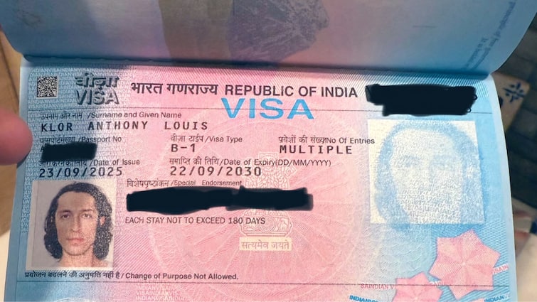 <div>'Modi Says Welcome Home Bhai': American Man Shows Off His 5-Year India Visa, Post Goes Viral</div>