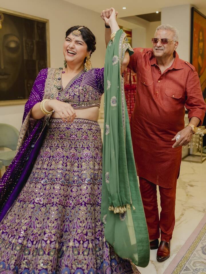 Boney Kapoor blessed the couple during the ceremony.