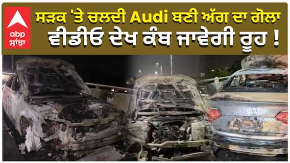 ਸੜਕ 'ਤੇ ਚਲਦੀ Audi ਬਣੀ ਅੱਗ ਦਾ ਗੋਲਾ, ਵੀਡੀਓ ਦੇਖ ਕੰਬ ਜਾਵੇਗੀ ਰੂਹ !