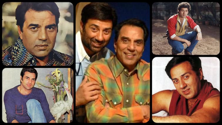 पापा धर्मेंद्र या बेटा सनी देओल, यंग एज में कौन था ज्यादा हैंडसम? देखें गजब तस्वीरें