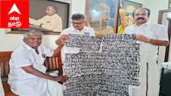 கல்வெட்டு ஆய்வாளர் கரு.ராஜேந்திரன்.. 86 வயதிலும் சோழர் கால கல்வெட்டுப் படிகளை அமைச்சரிடம் ஒப்படைத்த நெகிழ்ச்சி!