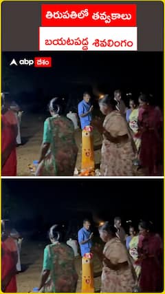 తిరుపతిలో తవ్వకాలు బయటపడ్డ శివలింగం