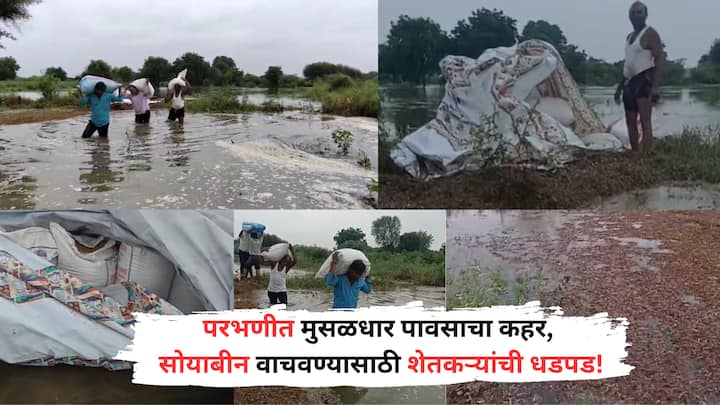 Parbhani Rain: परभणी जिल्ह्यात पहाटे पुन्हा एकदा मुसळधार पावसाने हाहाकार माजवला आहे.शहरासह जिल्ह्यातील शेत शिवार पुन्हा पाण्याखाली गेले.