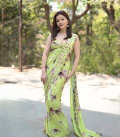 करवा चौथ पर पहननी है इंडो वेस्टर्न साड़ी, रुबीना दिलैक के इन लुक को कर सकते हैं कॉपी