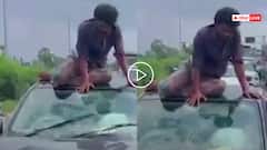 Video: कार से टकराया नशे में धुत बाइक सवार, ALTO पर चढ़कर बैठा, खूब काटा बवाल, देखें वीडियो