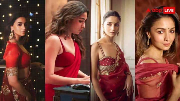 Karva Chauth 2025: करवाचौथ पर लाल रंग की साड़ी पहनना शुभ माना जाता है. अगर आप भी इस करवाचौथ कुछ नया, ट्रेडिशनल और ग्लैमरस पहनना चाहती हैं तो आलिया भट्ट की रेड साड़ी लुक परफेक्ट रहेगा.