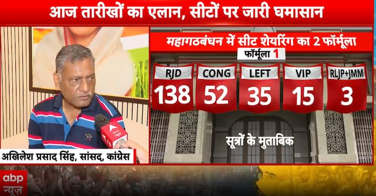 Bihar Elections 2025: Election Dates To Be Announced Today, Clash Over Seats Continue | ABP News Bihar Elections 2025: Election Dates To Be Announced Today, Clash Over Seats Continue | ABP News