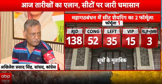 Bihar Elections 2025: Election Dates To Be Announced Today, Clash Over Seats Continue | ABP News