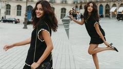 ब्लैक शॉर्ट ड्रेस में अनन्या पांडे ने दिखाया फैशन का जलवा, पेरिस की सड़कों पर दिए गॉर्जियस पोज