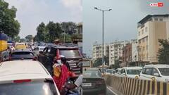 वाराणसी में सीएम योगी के दौरे के दौरान ट्रैफिक व्यवस्था फेल, जाम में फंसी एंबुलेंस और स्कूल बसें