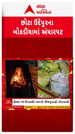 Chhota Udaipur News: છોટા ઉદેપુરના બોકડીયામાં અંધારપટ, છેલ્લા 15 દિવસથી ગામનો વીજપૂરવઠો ખોરવાયો
