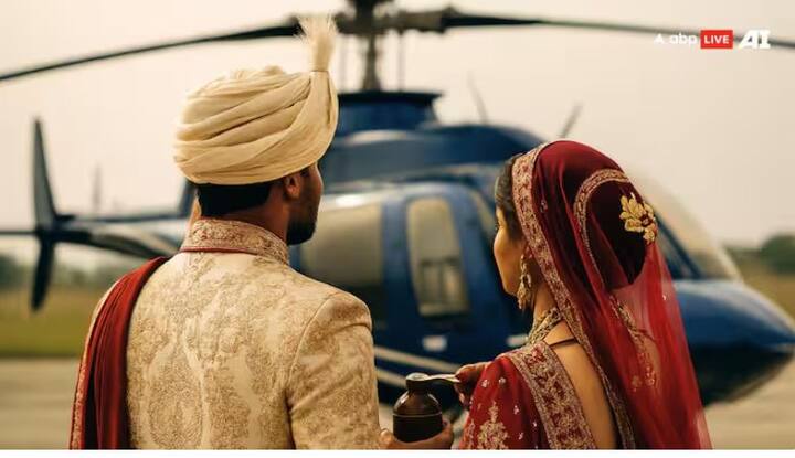 Helicopter Booking For Wedding: ਲਾੜੀ ਨੂੰ ਹੈਲੀਕਾਪਟਰ ਰਾਹੀਂ ਵਿਆਹ ਵਿੱਚ ਲਿਆਉਣਾ ਇੱਕ ਨਵਾਂ ਰੁਝਾਨ ਬਣਦਾ ਜਾ ਰਿਹਾ ਹੈ। ਕੰਪਨੀਆਂ ਇਸ ਮਕਸਦ ਲਈ ਹੈਲੀਕਾਪਟਰ ਕਿਰਾਏ 'ਤੇ ਲੈਂਦੀਆਂ ਹਨ, ਪਰ ਇਸਦੀ ਕੀਮਤ ਲੱਖਾਂ ਵਿੱਚ ਹੋ ਸਕਦੀ ਹੈ।