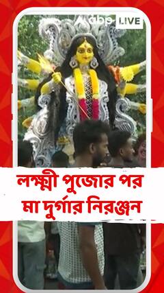 Alipurduar: লক্ষ্মী পুজোর পর মা দুর্গার নিরঞ্জন, এমনই ছবি ধরা পড়ল আলিপুরদুয়ারের মাদারিহাটে