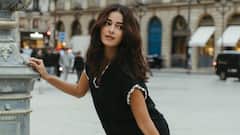 Ananya Panday’s Parisian Chic Look: Effortlessly Elegant In Black Knit Ensemble