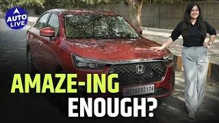 Honda Amaze Review: A practical & efficient compact sedan | Auto Live