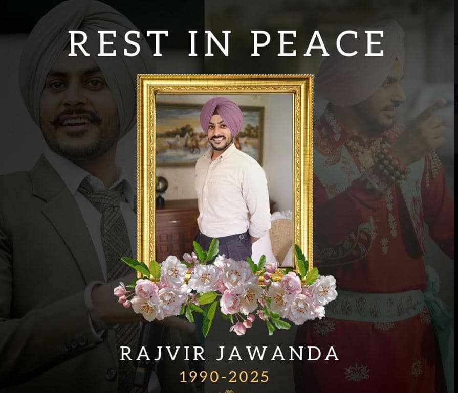 Punjabi actor Rajvir Jawanda dies at 35 Cm Bhagwant Mann pays tribute 'ਹਮੇਸ਼ਾ ਲਈ ਅਲੋਪ ਹੋ ਗਿਆ ਪੰਜਾਬੀ ਸੰਗੀਤ ਜਗਤ ਦਾ ਸਿਤਾਰਾ, ਮਾਂ ਬੋਲੀ ਦੇ ਮਾਣਮੱਤੇ ਫ਼ਨਕਾਰ ਨੂੰ ਚਰਨਾਂ ‘ਚ ਥਾਂ ਦੇਣ ਪਰਮਾਤਮਾ'