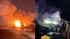 जयपुर-अजमेर हाईवे पर बड़ा हादसा, LPG सिलेंडर से भरे ट्रक में लगी आग, दूर तक सुनाई दी धमाकों की गूंज