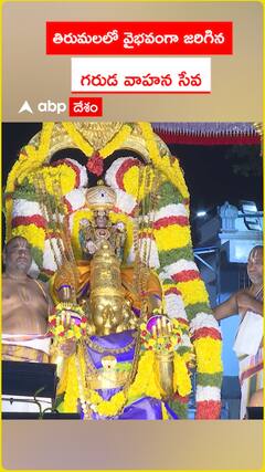 తిరుమలలో వైభవంగా జరిగిన  గరుడ వాహన సేవ