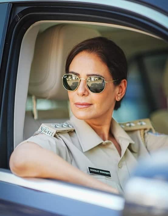 ACP Sehmat Siddiqui in Mistry  In Mistry, Mona Singh portrays ACP Sehmat Siddiqui, a senior police officer who is fearless and empathetic. Trying a different role and genre, she elevated the show, making it one of her most loved performances.