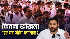 Explained: तेजस्वी का खोखला वादा! बिहार में 2.44 करोड़ सरकारी नौकरी चाहिए, पूरे देश में सिर्फ 2 करोड़, कैसे पूरा होगा?