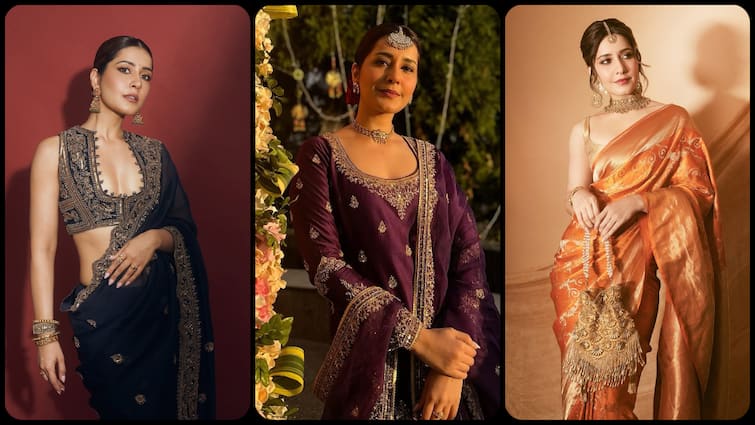 इस फेस्टिव सीजन में ट्राय करें राशि खन्ना के एथनिक लुक्स, दिखेंगी सबसे अलग