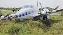 यूपी के फर्रुखाबाद में विमान हादसा, रनवे पर उड़ान भरते समय झाड़ियों में घुसा प्राइवेट जेट