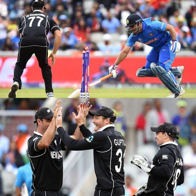 जब भारत को आखिरी 10 गेंदों में 25 रन चाहिए थे. तब क्रीज पर मौजूद धोनी से सभी को उम्मीद थी, तब धोनी मार्टिन गप्टिल के एक शानदार थ्रो के कारण रन-आउट हो गए थे