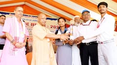 CM योगी से सम्मान पाकर खिले खिलाड़ियों के चेहरे, बेटियों ने कहा- 'अब देश के लिए जीतेंगे मेडल'