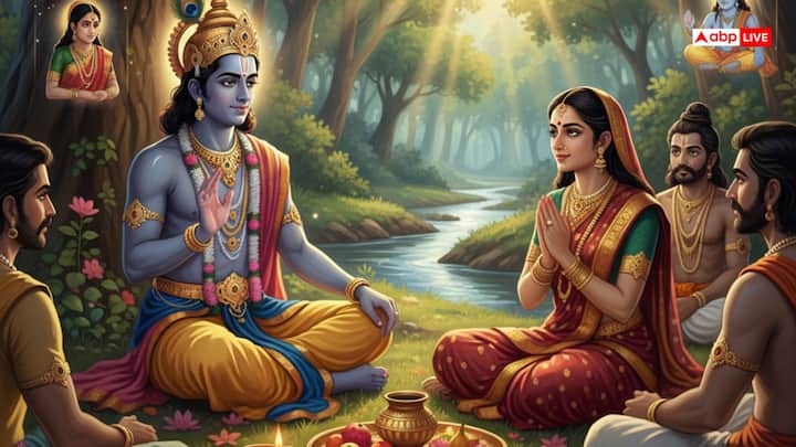 शास्त्रों में द्रौपदी या सीता द्वारा करवा चौथ का व्रत रखने का कोई उल्लेख नहीं है, हालांकि महाभारत की कथा के अनुसार भगवान कृष्ण ने द्वापर युग में द्रौपदी को करवा चौथ से जुड़ी एक कथा सुनाई थी, जिसमें एक ब्राह्मण की बेटी ने करवा चौथ का व्रत रखा था. यह कथा शिव-पार्वती को सुनाए गए एक प्रसंग से जुड़ी है, जो इस व्रत के पारंपरिक संदर्भ को दर्शाती है.