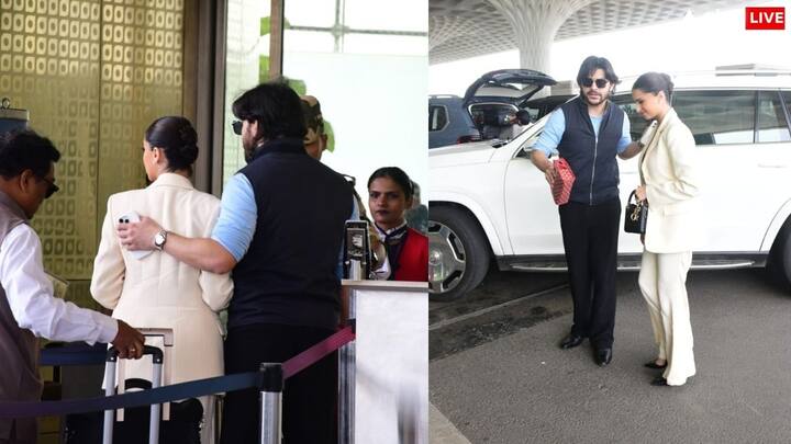 Tara Sutaria-Veer Pahariya Photos: तारा सुतारिया और वीर पहाड़ियां इन दिनों अपने रिलेशनशिप को लेकर सुर्खियों में बने हुए हैं. दोनों ने रिश्ता ऑफिशियल नहीं किया है लेकिन साथ में अक्सर नजर आते हैं.