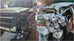 Speeding Defender Loses Control, Crashes Into 6 Cars Near Noida Mall