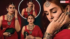 એક્ટ્રેસ હુમા કુરેશીનો રેડ સાડીમાં જોવા મળ્યો કાતિલ લૂક, તસવીરો વાયરલ