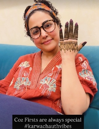 मुस्लिम हिना खान ने रचाई पति रॉकी के नाम की मेहंदी, इस साल मनाएंगी अपना पहला करवाचौथ