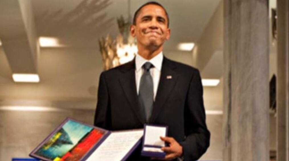 In 2009, Barack Obama received the Nobel Peace Prize within 9 months of becoming President.