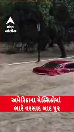 Mexico Floods: અમેરિકાના મેક્સિકોમાં ભારે વરસાદ બાદ પૂર, રમકડાની માફક ધસમસતા પ્રવાહમાં તણાયા વાહન