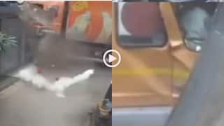 Video: ब्रेक फेल होने के बाद पेट्रोल पंप में जा घुसा कंटेनर, देखने वालों की कांप गई रुह, वीडियो वायरल