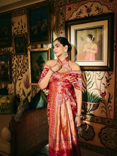 Sonam Kapoor’s Festive Glam: Traditional Banarasi Saree With A Contemporary Twist