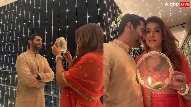 आयुष्मान खुराना ने पत्नी ताहिरा के लिए करवाचौथ का व्रत, हाथों में रचाया पत्नी का नाम