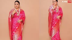 करवाचौथ पर भारती सिंह के चेहरे पर दिखा प्रेग्नेंसी ग्लो, पिंक साड़ी में जीत लिया हर्ष का दिल