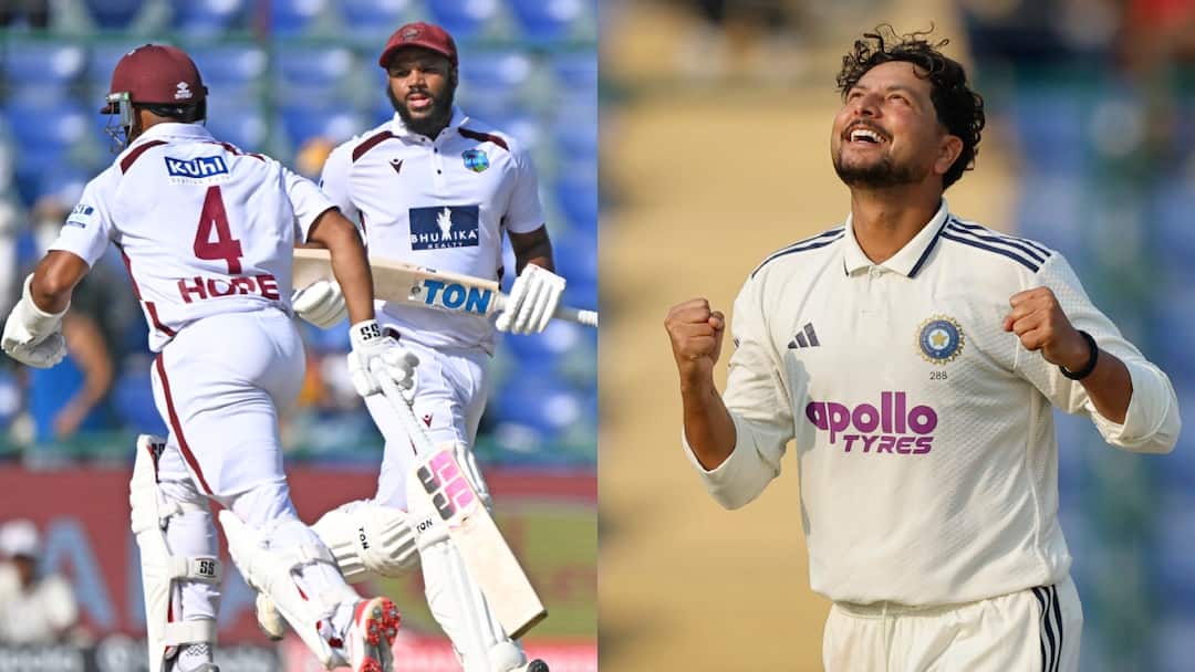 IND vs WI: जॉन कैंपबेल शतक के करीब, शाई होप का भी पचासा, वेस्टइंडीज का करिश्माई प्रदर्शन; ऐसा रहा तीसरा दिन john campbell and shai hope puts team india on backfoot delhi test west indies fabulous comeback day 3 ind vs wi highlights kuldeep yadav IND vs WI: जॉन कैंपबेल शतक के करीब, शाई होप का भी पचासा, वेस्टइंडीज का करिश्माई प्रदर्शन; ऐसा रहा तीसरा दिन