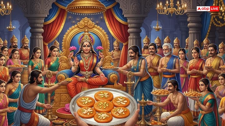 अहोई अष्टमी पर माता को मालपुए का भोग चढ़ाया जाता है क्योंकि यह अहोई माता को प्रिय है, और यह भोग संतान की दीर्घायु और सुख-समृद्धि के लिए चढ़ाया जाता है. धार्मिक रूप से, अहोई माता को मालपुए का भी भोग चढ़ाया जाता है, क्योंकि ऐसा माना जाता है कि मालपुए उन्हें बहुत पसंद है.