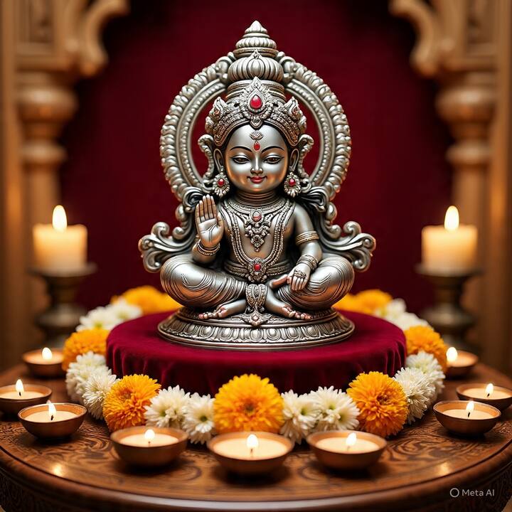 लक्ष्मी देवीची मूर्ती धनत्रयोदशीला घरी आणली की, घरात लक्ष्मीचं आगमन होतं आणि मनातील सर्व इच्छा पूर्ण होतात.