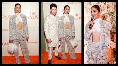 दिवाली पार्टी में प्रियंका चोपड़ा और निक जोनस ने की ट्विनिंग, इंडो-वेस्टर्न लुक में कपल ने लूटी लाइमलाइट