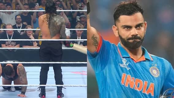 Watch: रोमन रेन्स का विराट कोहली अवतार, WWE रिंग में प्रतिद्वंदी को मारने के लिए लाए क्रिकेट बैट; वीडियो वायरल